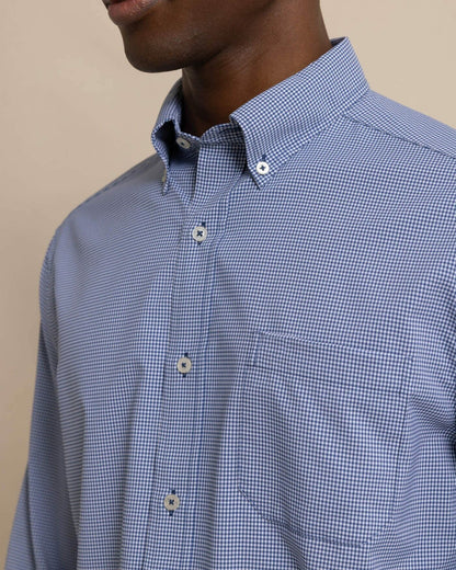 Southern Tide Micro Gingham brrr°® Intercoastal Sport Shirt For Men
