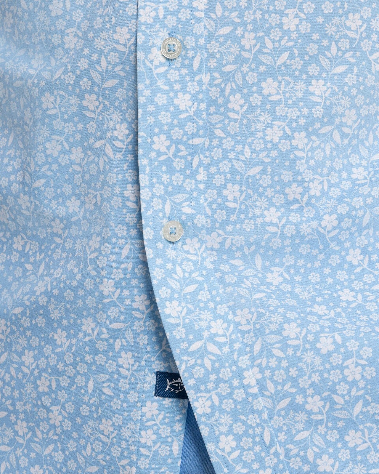 Southern Tide Garden Blooms Short Sleeve Sport Shirt For Men