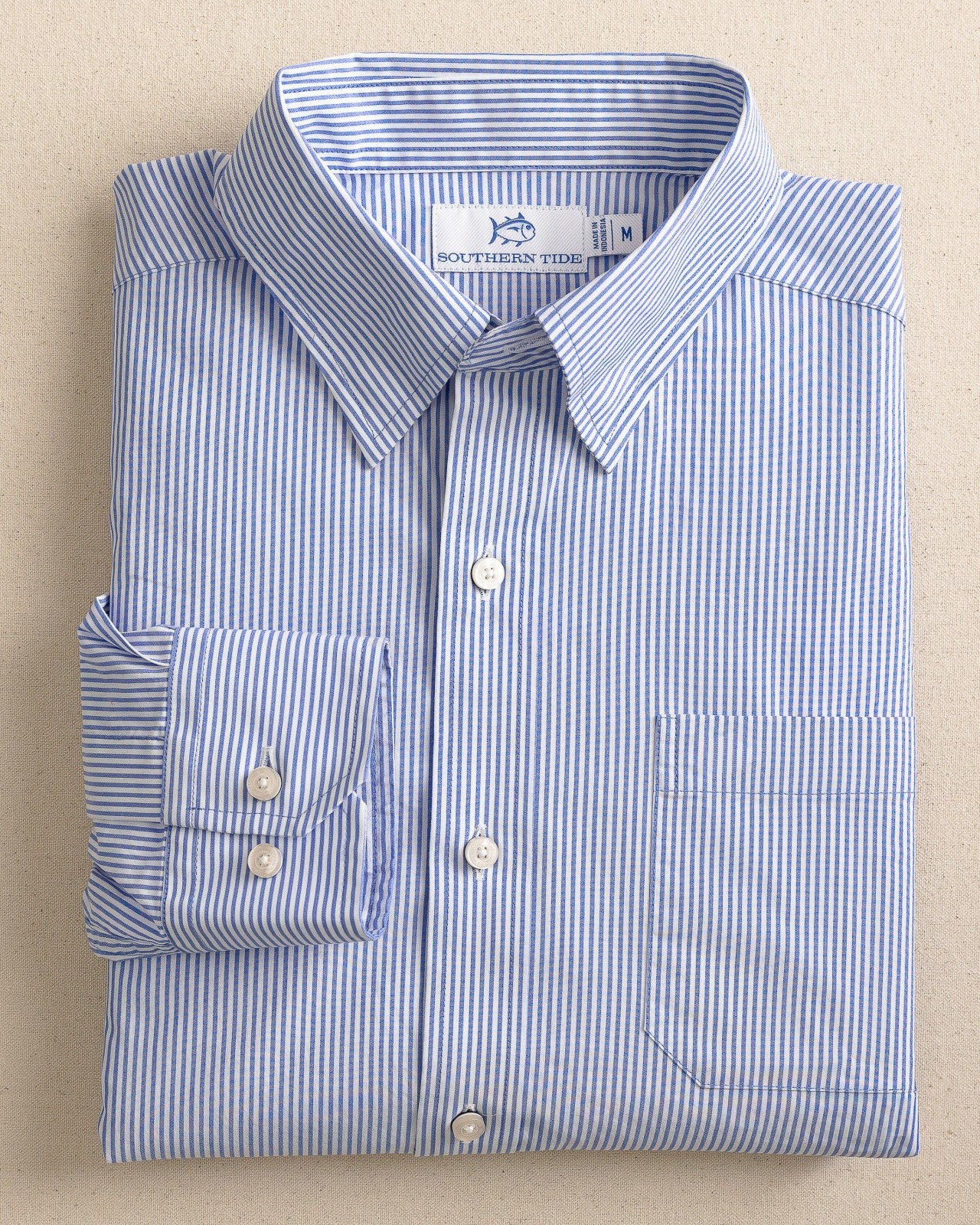 Southern Tide Charleston Granby Stripe Sport Shirt For Men