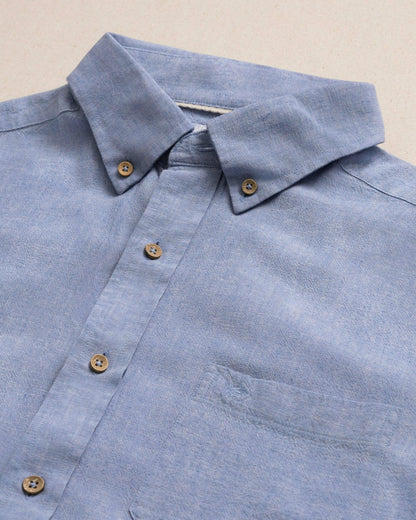 Southern Tide Sunset Ridge Linen Rayon Solid Sport Shirt For Men