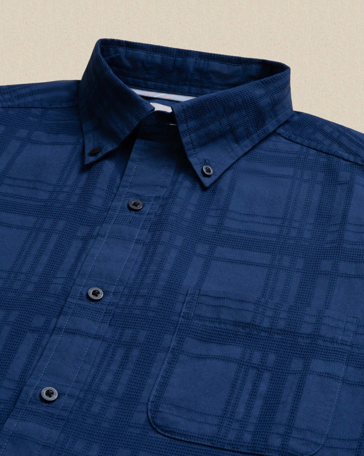Southern Tide Fort Fisher Textured Short Sleeve Sport Shirt For Men