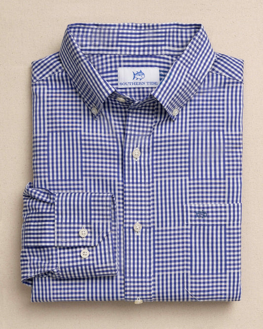 Southern Tide Palmetto Point Gingham Sport Shirt For Men