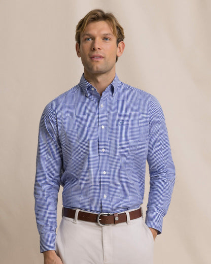 Southern Tide Palmetto Point Gingham Sport Shirt For Men