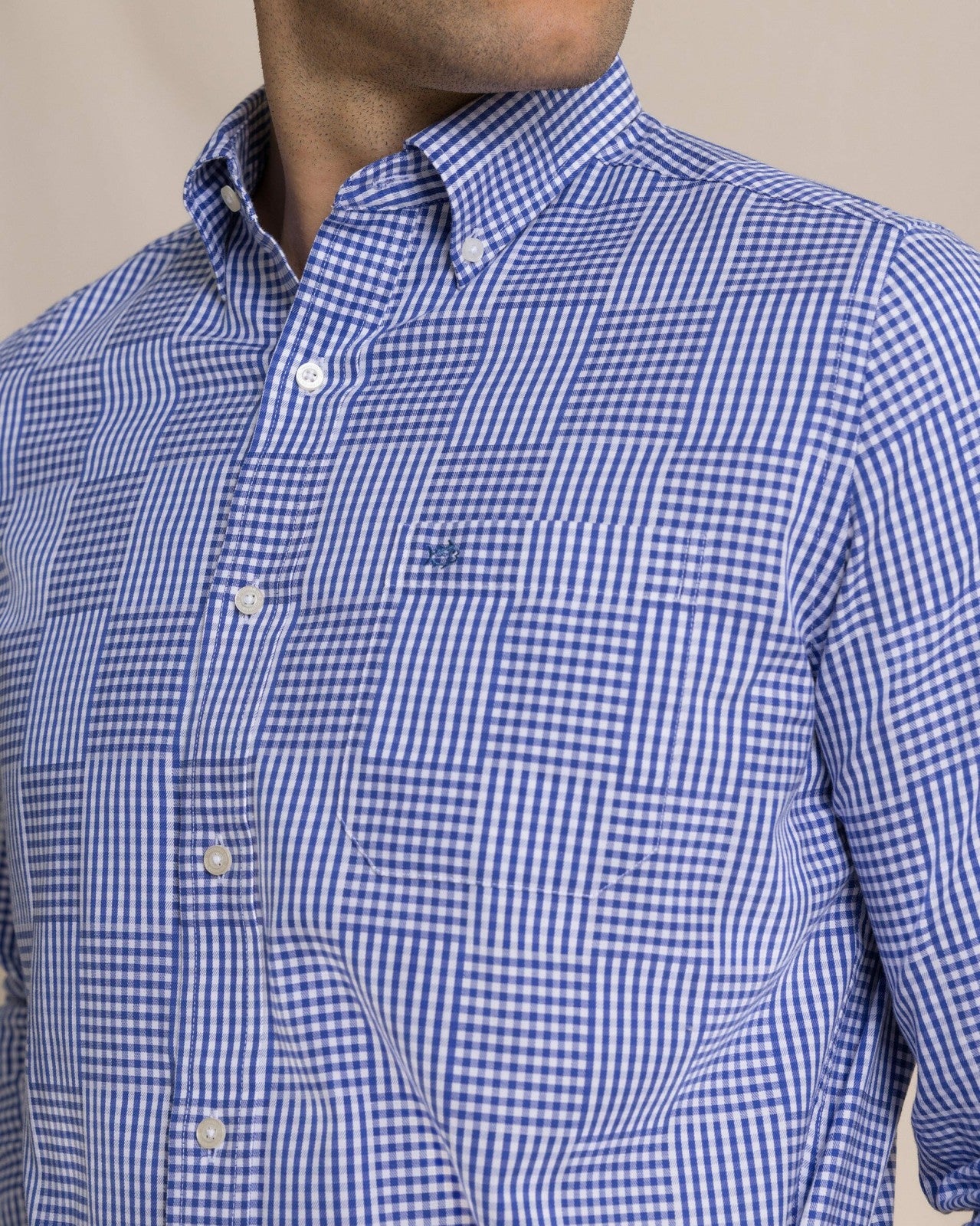 Southern Tide Palmetto Point Gingham Sport Shirt For Men