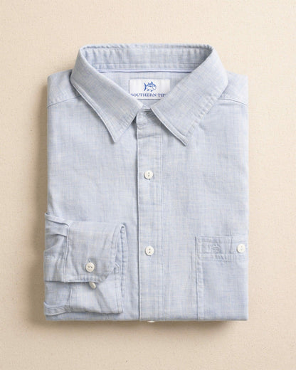 Southern Tide Berkeley Solid Double Cloth Sport Shirt For Men