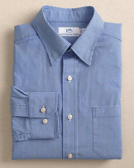 Southern Tide Charleston Parkwood Micro-Gingham Shirt For Men