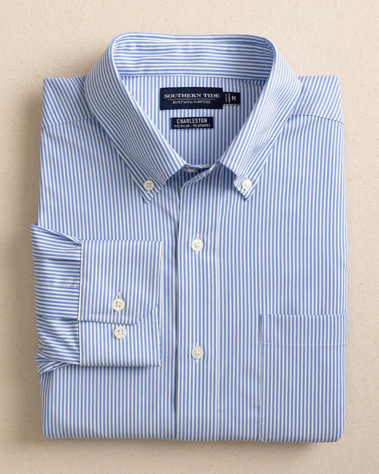Southern Tide Bengal Stripe brrr°® Intercoastal Sport Shirt For Men