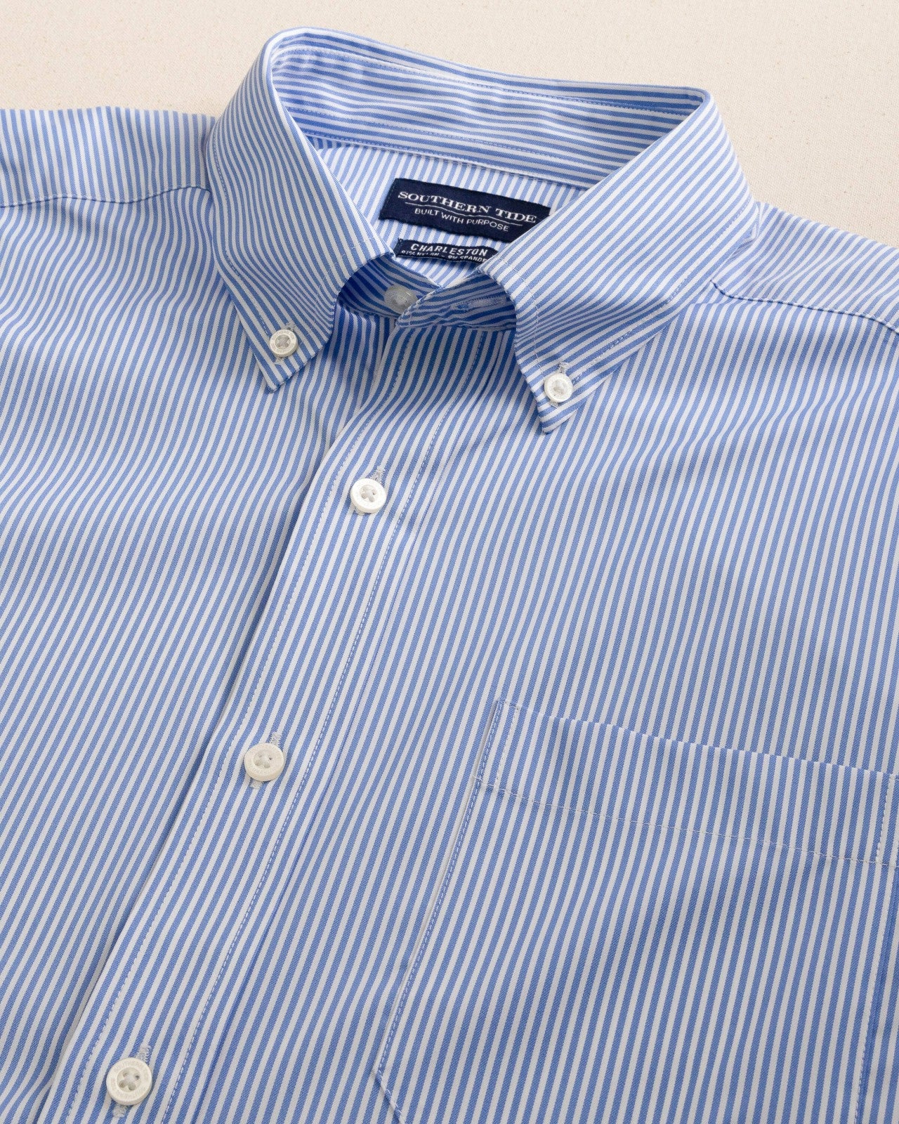 Southern Tide Bengal Stripe brrr°® Intercoastal Sport Shirt For Men