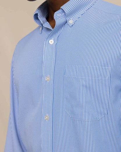 Southern Tide Bengal Stripe brrr°® Intercoastal Sport Shirt For Men