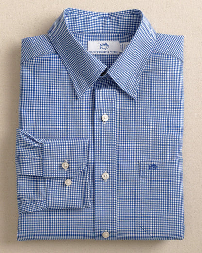 Southern Tide Charleston Parkwood Micro-Gingham Sport Shirt For Men