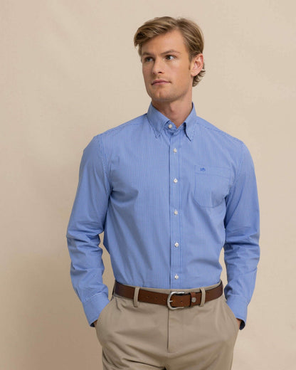 Southern Tide Charleston Parkwood Micro-Gingham Sport Shirt For Men