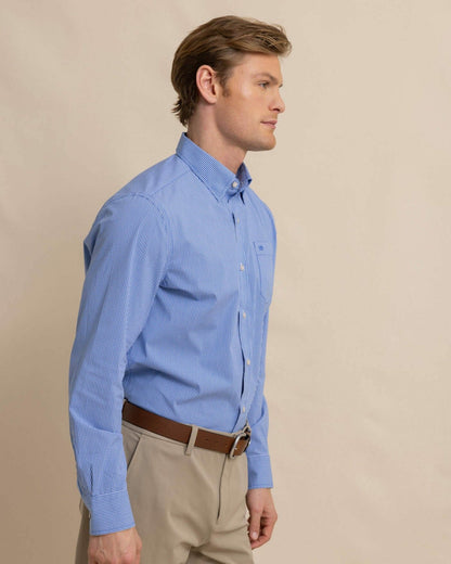Southern Tide Charleston Parkwood Micro-Gingham Sport Shirt For Men