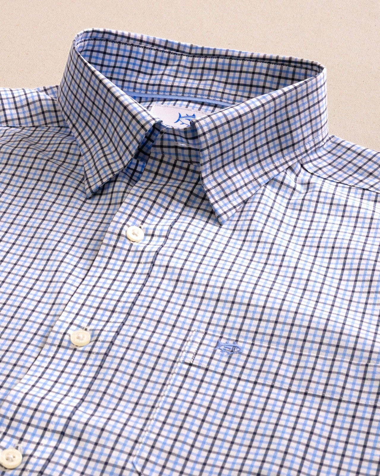 Southern Tide Charleston Summerton Plaid Sport Shirt - Blue For Men
