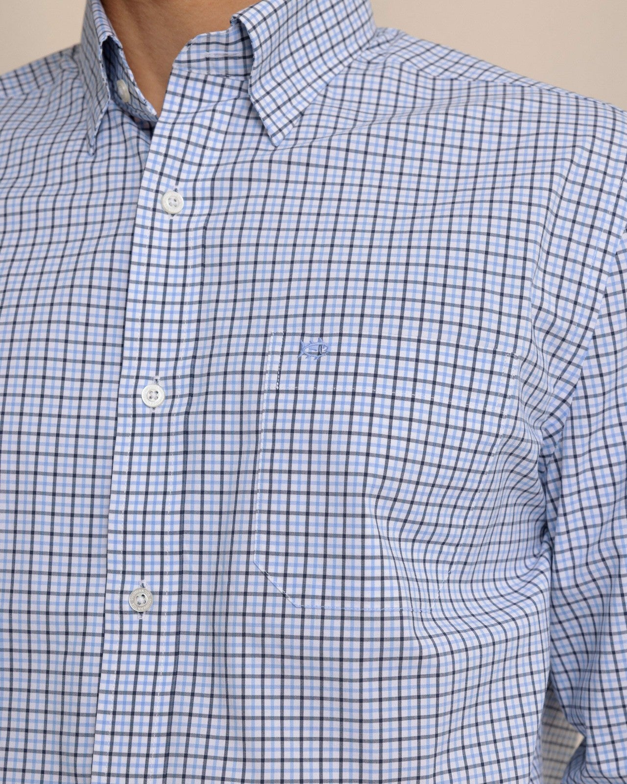 Southern Tide Charleston Summerton Plaid Sport Shirt - Blue For Men