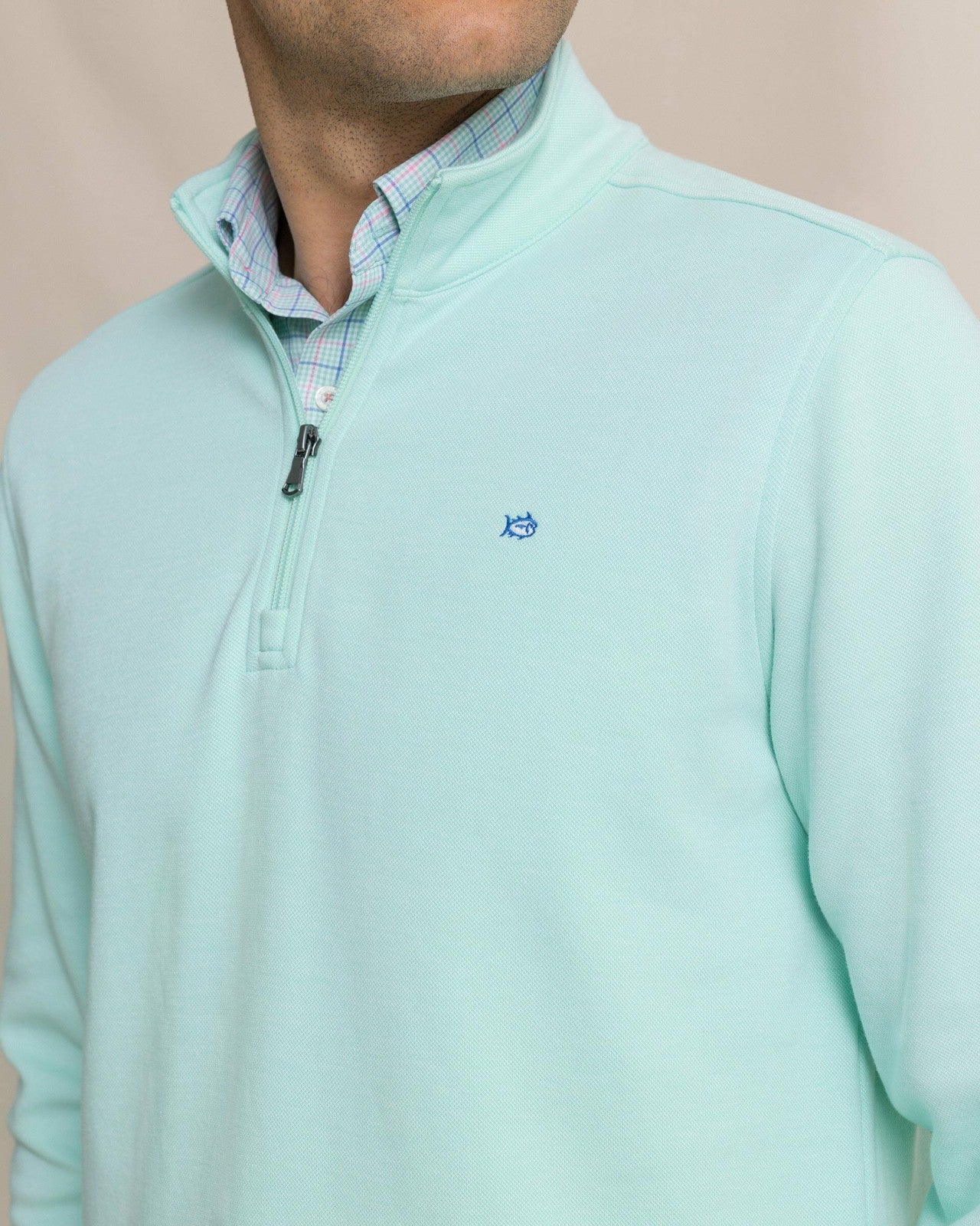 Southern Tide Sandy Cove Pique Quarter Zip For Men