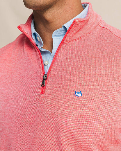 Southern Tide Sandy Cove Pique Quarter Zip For Men