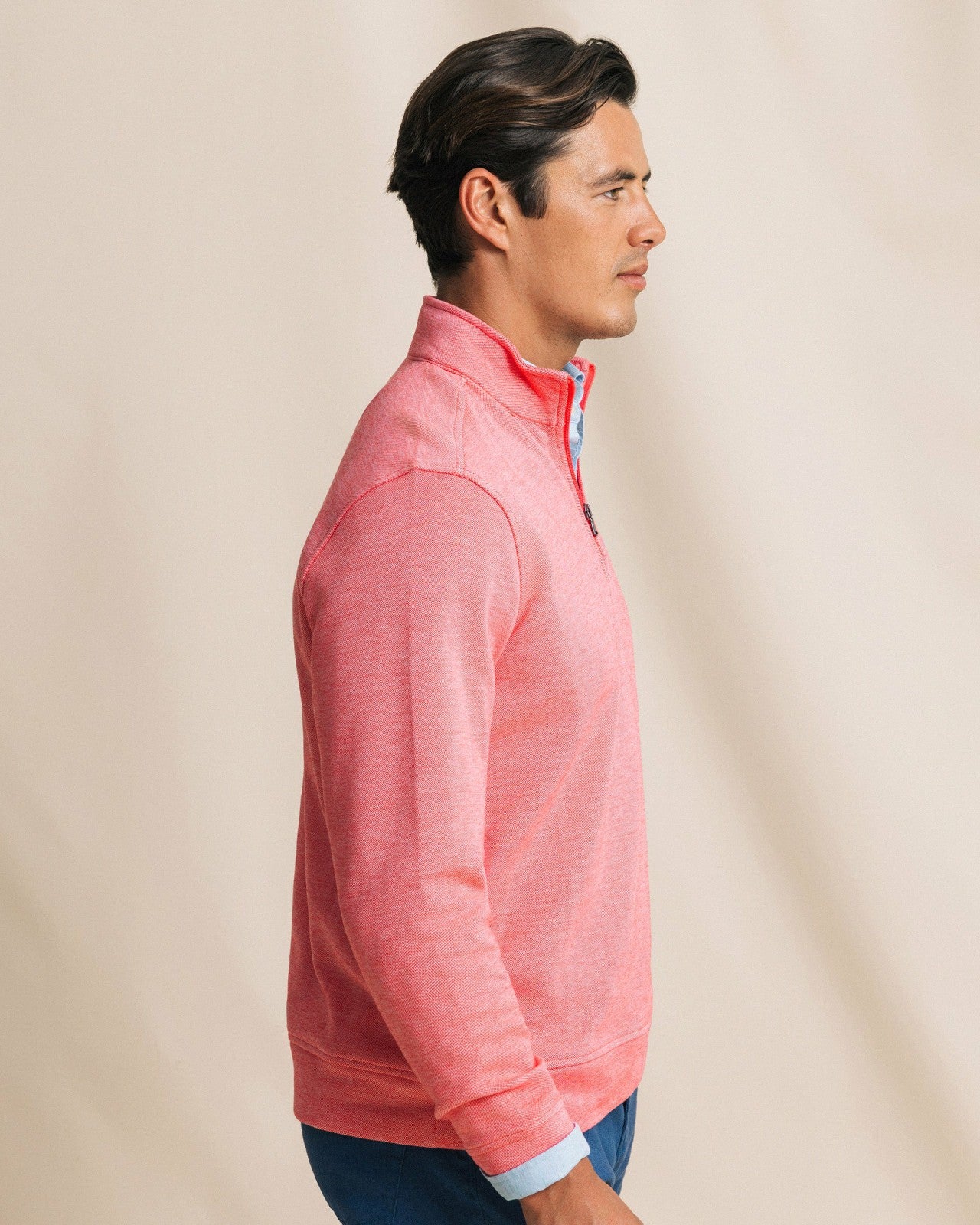 Southern Tide Sandy Cove Pique Quarter Zip For Men