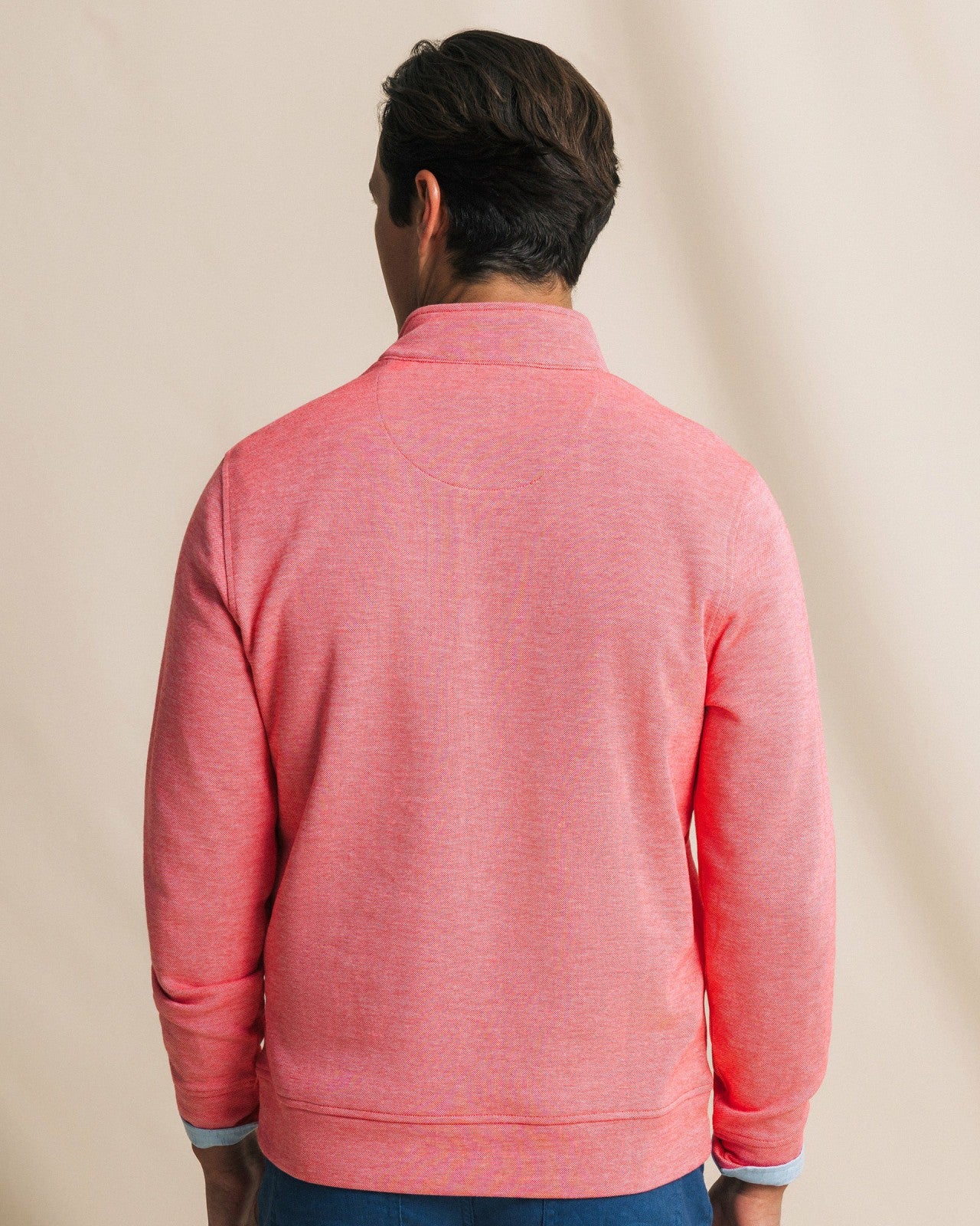 Southern Tide Sandy Cove Pique Quarter Zip For Men