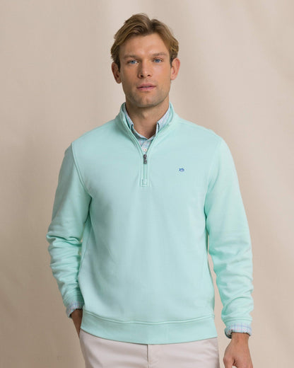 Southern Tide Sandy Cove Pique Quarter Zip For Men