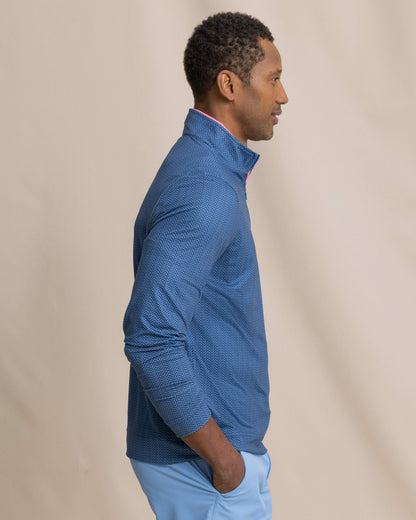 Southern Tide Cruiser Raise The Par Printed Quarter Zip For Men
