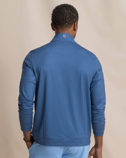 Southern Tide Cruiser Raise The Par Printed Quarter Zip For Men