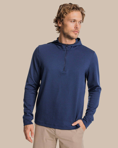 Southern Tide Scuttle Performance Quarter Zip Hoodie For Men