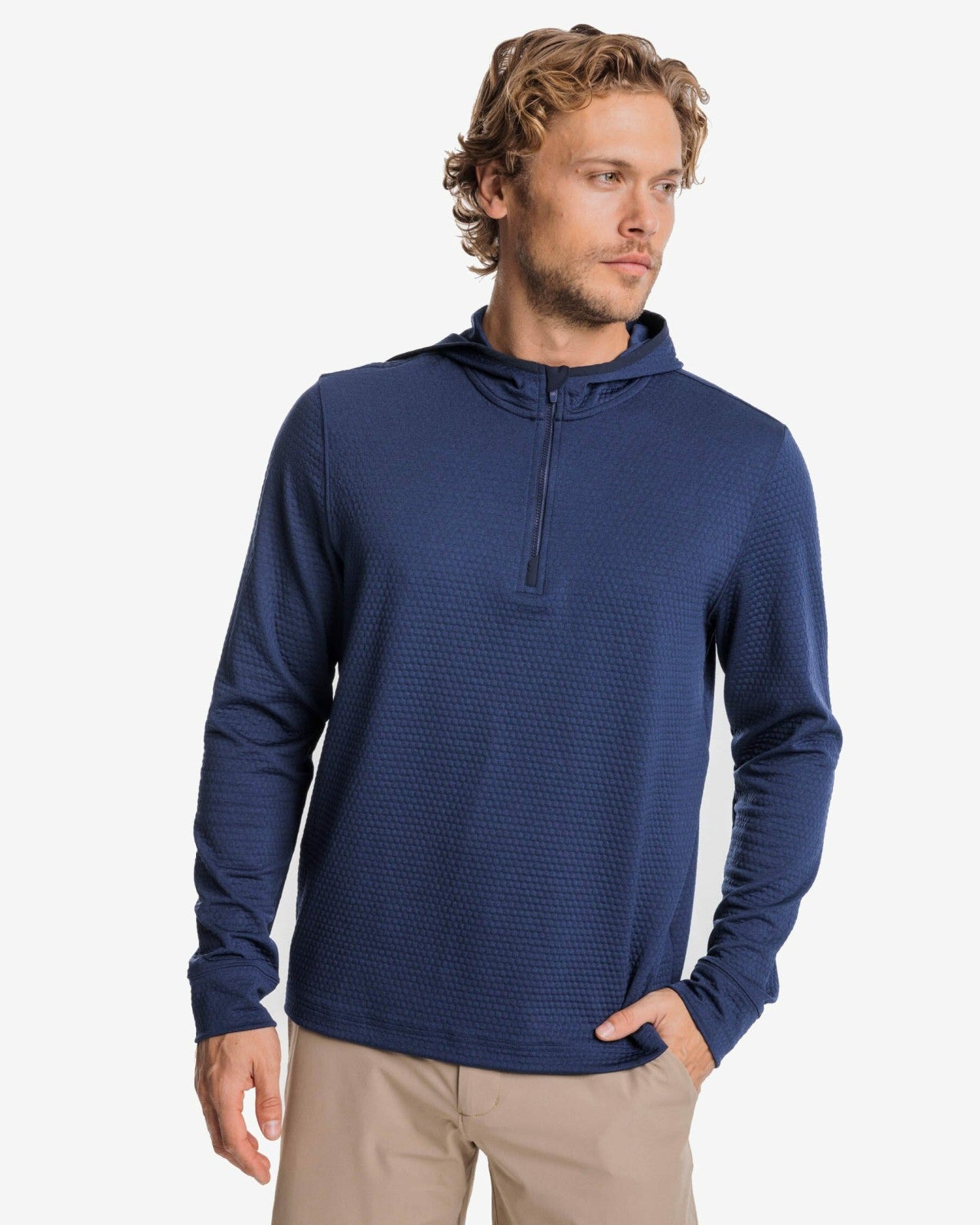 Southern Tide Scuttle Performance Quarter Zip Hoodie For Men