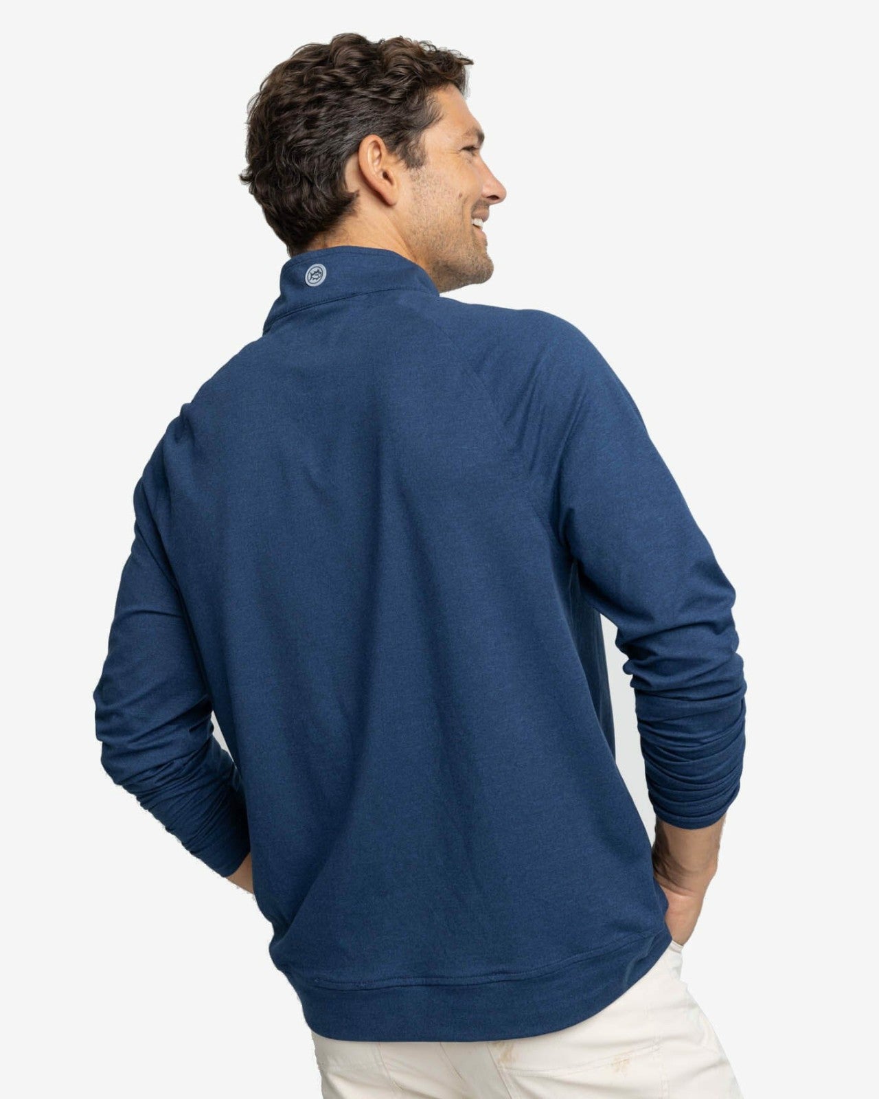 Southern Tide Cruiser Heather Quarter Zip Pullover For Men