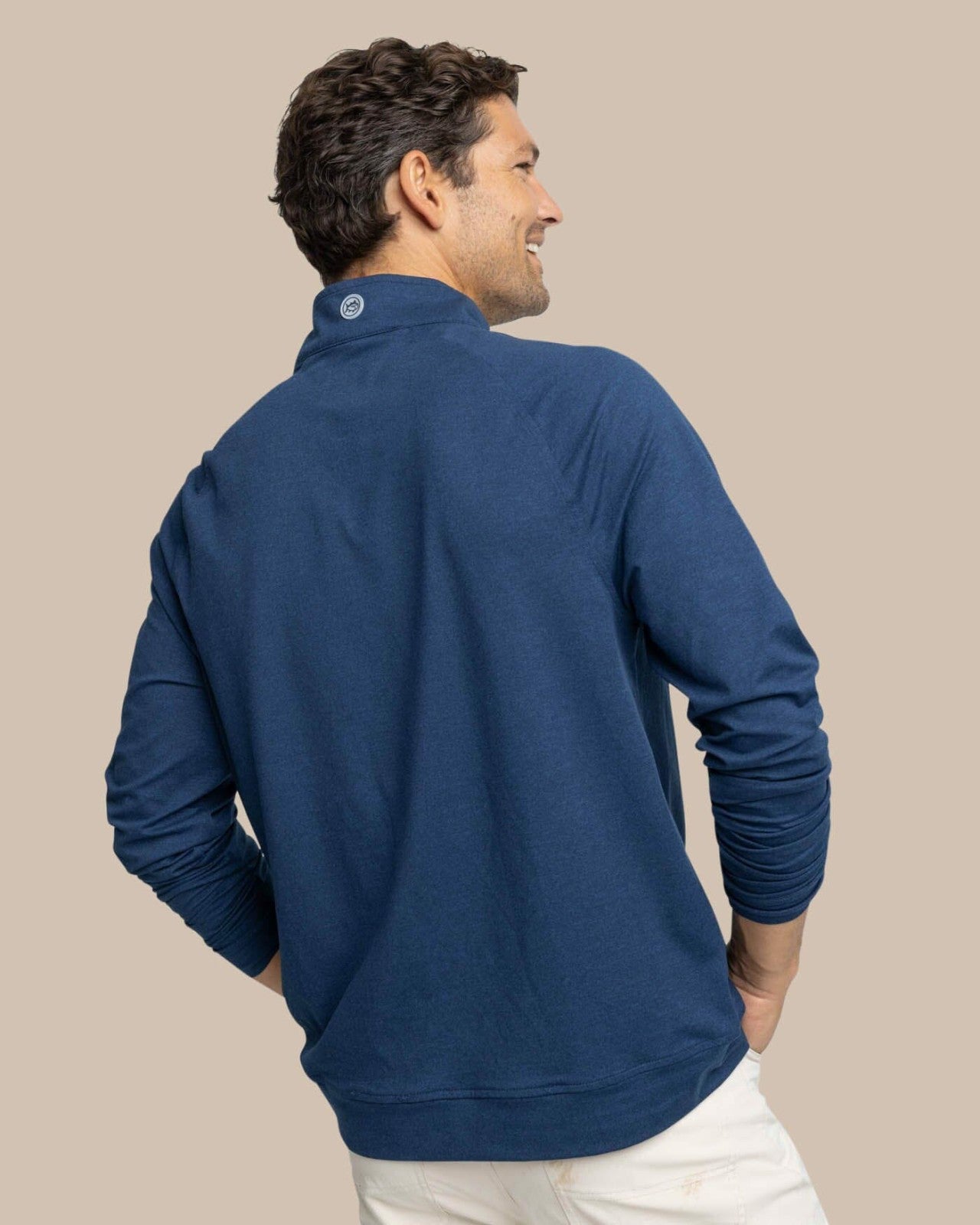 Southern Tide Cruiser Heather Quarter Zip Pullover For Men