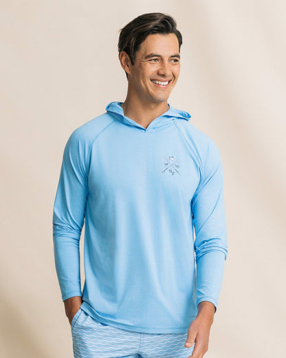 Southern Tide Crossed Lines Coastal Breeze® Performance Hoodie For Men