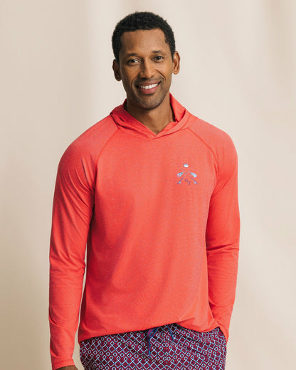 Southern Tide Crossed Lines Coastal Breeze® Performance Hoodie For Men