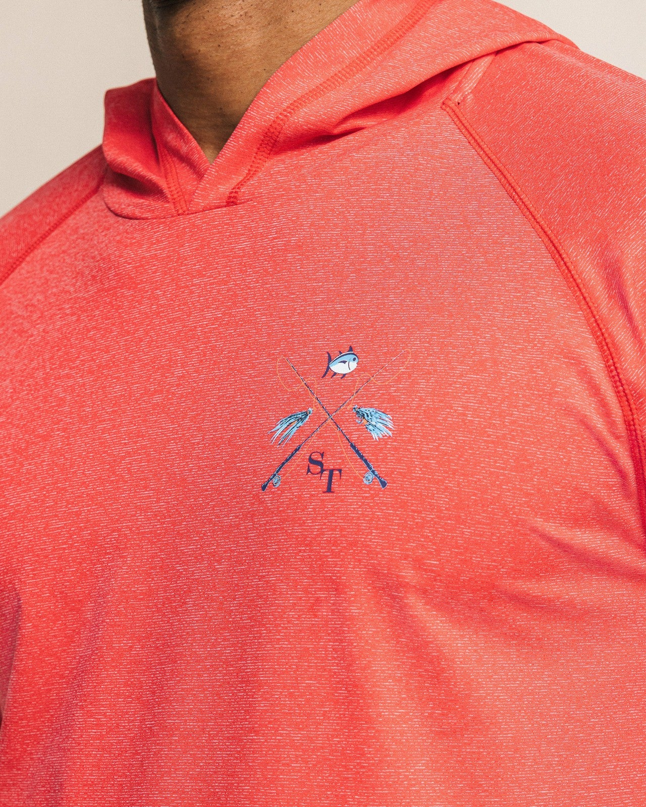 Southern Tide Crossed Lines Coastal Breeze® Performance Hoodie For Men
