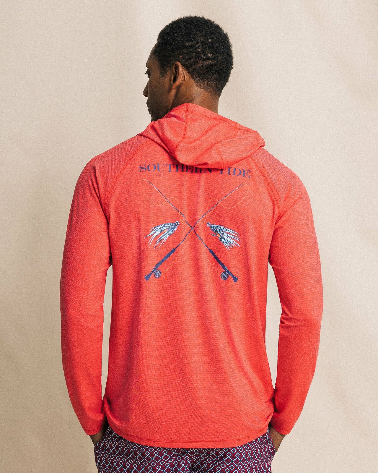 Southern Tide Crossed Lines Coastal Breeze® Performance Hoodie For Men