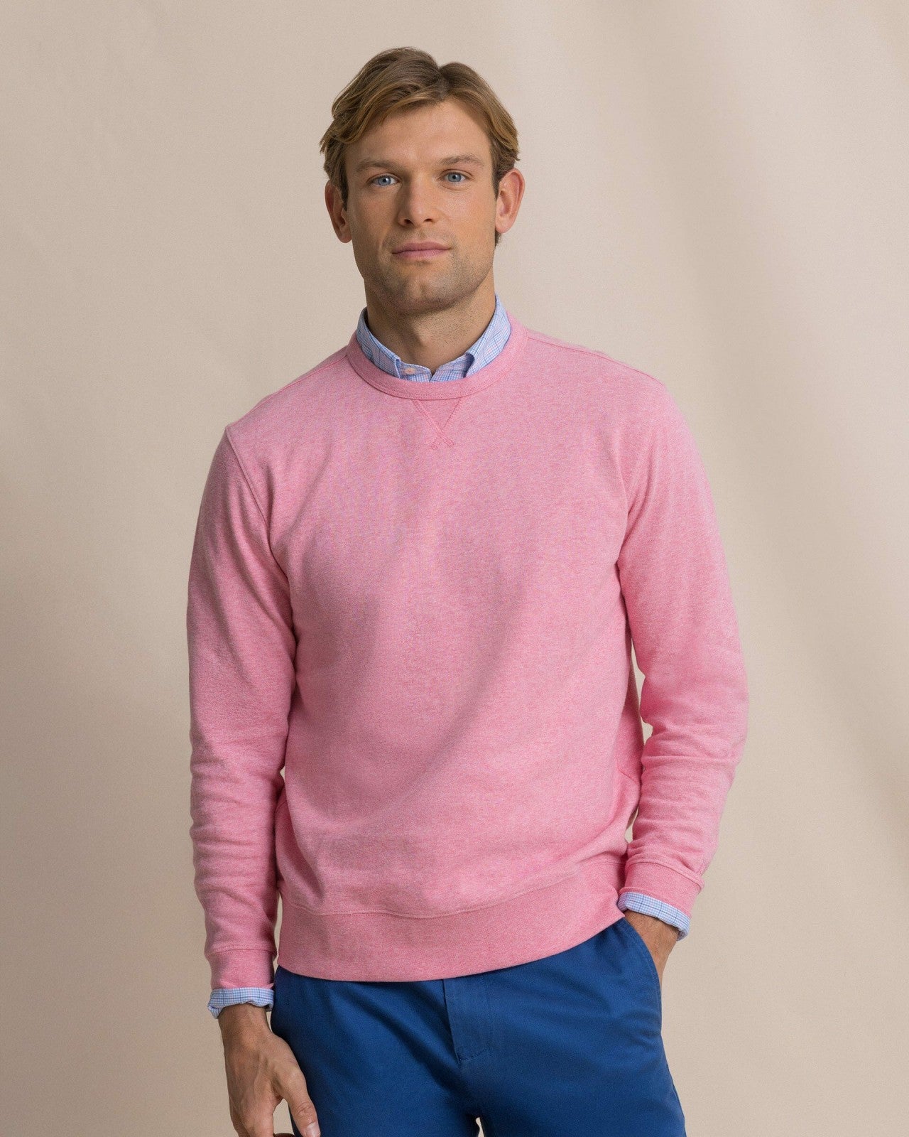 Southern Tide Upper Deck Heather Crew For Men|Sale