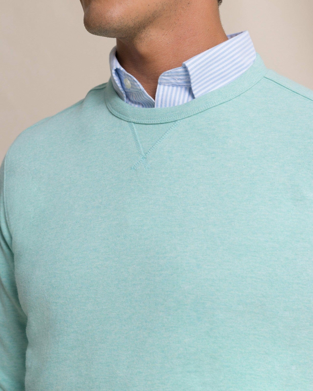 Southern Tide Upper Deck Heather Crew For Men|Sale