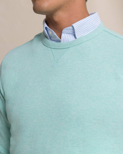 Southern Tide Upper Deck Heather Crew For Men|Sale