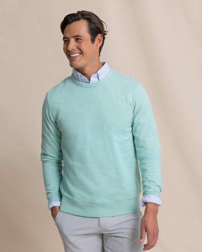 Southern Tide Upper Deck Heather Crew For Men|Sale