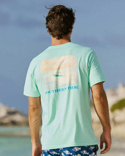 Southern Tide Center Console Short Sleeve T-Shirt For Men