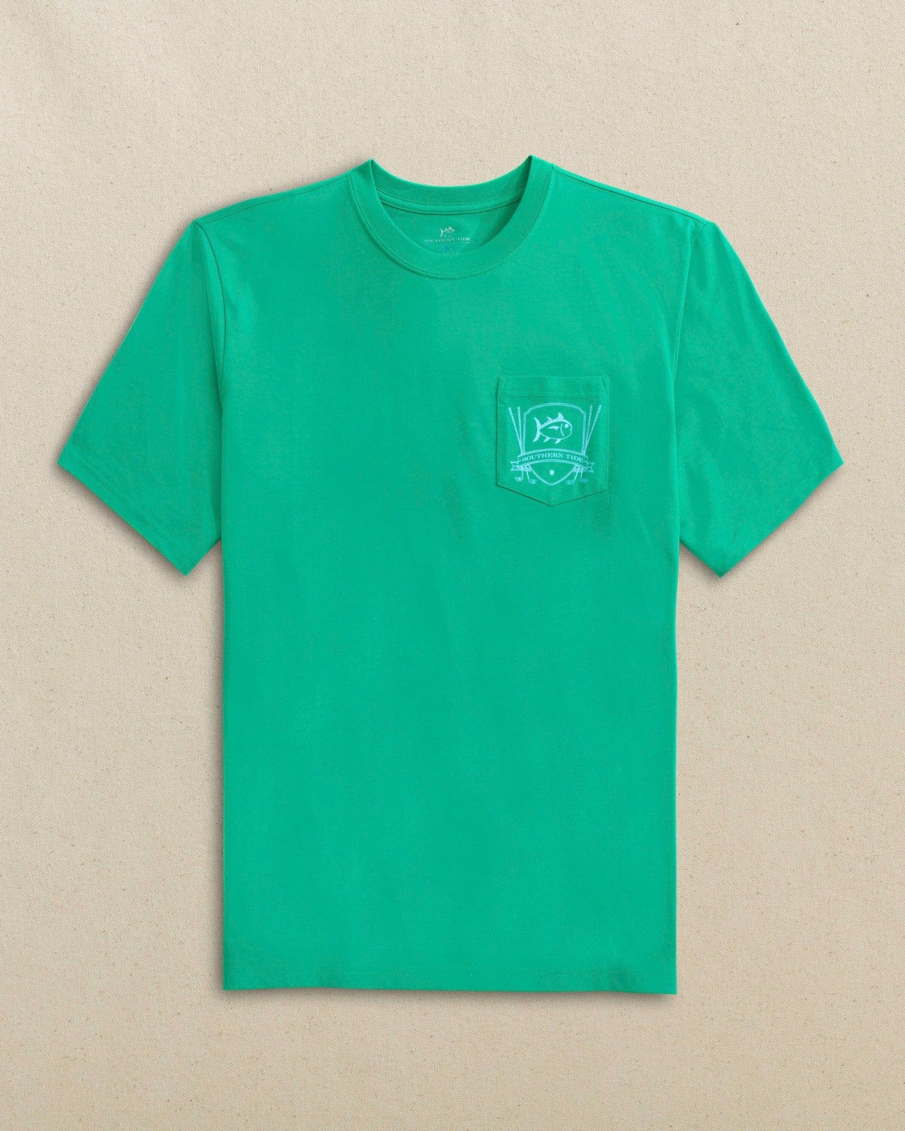 Southern Tide Skipjack Classic Badge Short Sleeve T-Shirt For Men