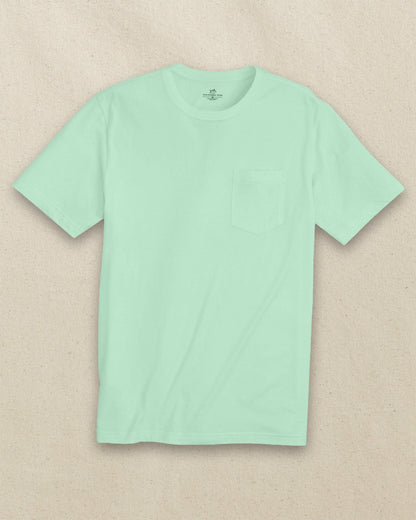 Southern Tide Offshore Green Short Sleeve Pocket T-Shirt For Men