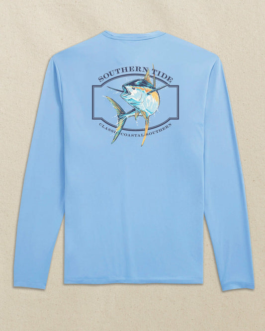 Southern Tide Yellowfin Frame Long Sleeve Performance T-Shirt For Men