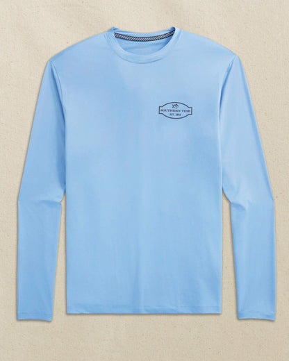 Southern Tide Yellowfin Frame Long Sleeve Performance T-Shirt For Men