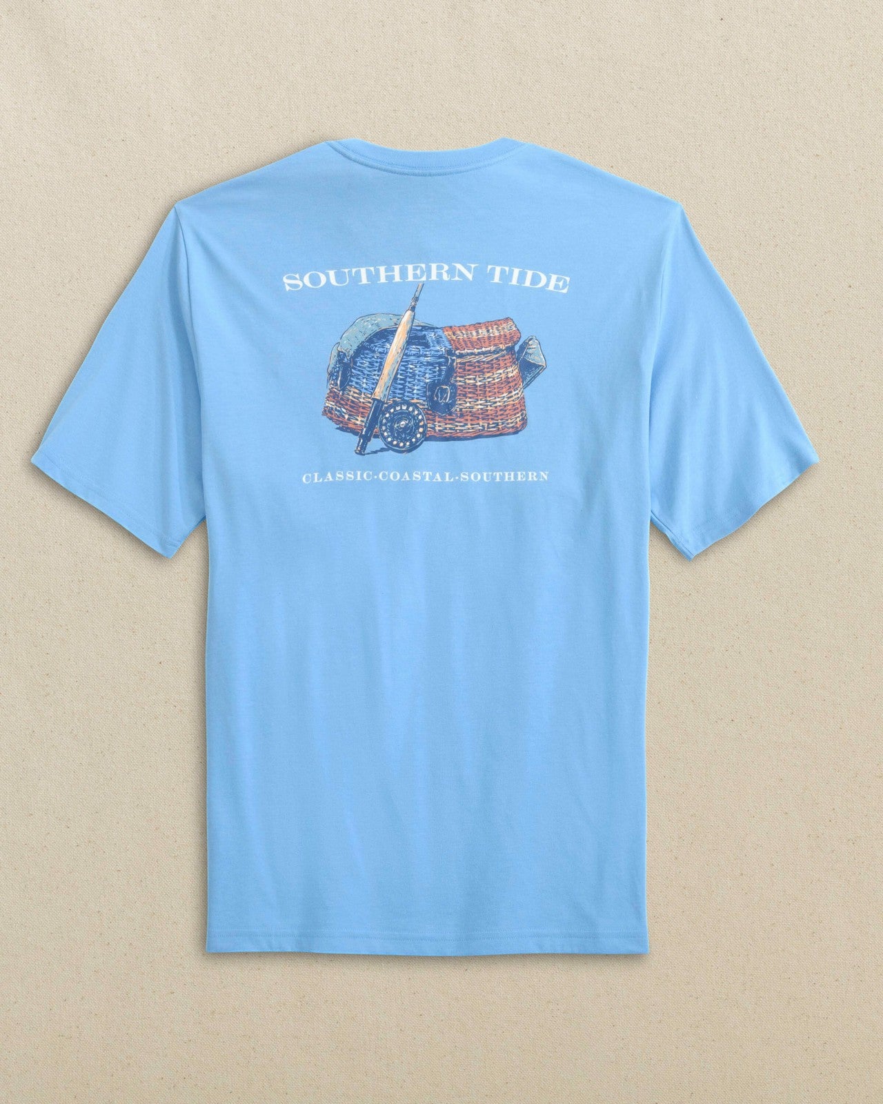 Southern Tide Americana Trout Basket Short Sleeve T-Shirt For Men