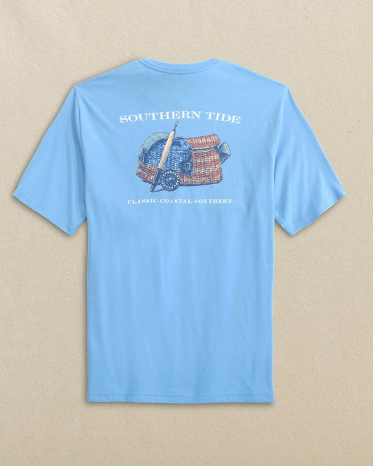 Southern Tide Americana Trout Basket Short Sleeve T-Shirt For Men