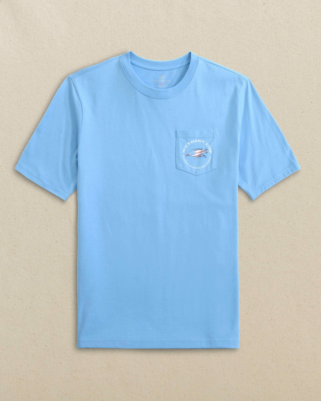 Southern Tide Americana Trout Basket Short Sleeve T-Shirt For Men