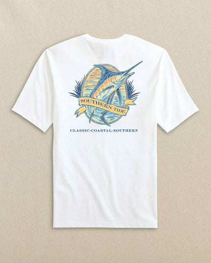 Southern Tide Marlin Badge Short Sleeve T-Shirt For Men