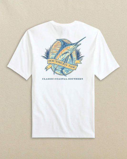 Southern Tide Marlin Badge Short Sleeve T-Shirt For Men