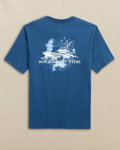 Southern Tide Fishing Boat Coordinates Short Sleeve T-Shirt For Men