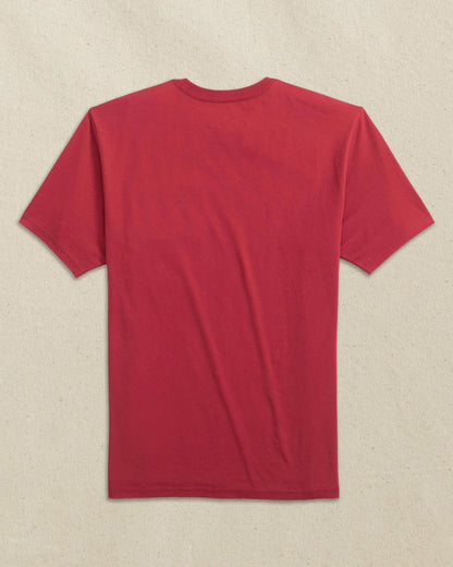 Southern Tide Embroidered Skipjack T-Shirt - Crimson & Gold For Men