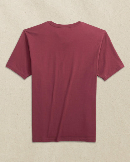 Southern Tide Embroidered Skipjack T-Shirt - Chianti & Black For Men
